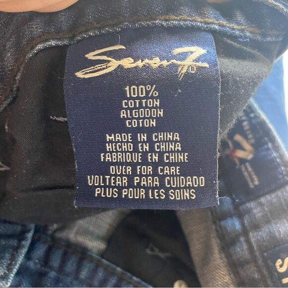 Seven 7 Straight Leg Jeans Size 38 - Picture 5 of 16